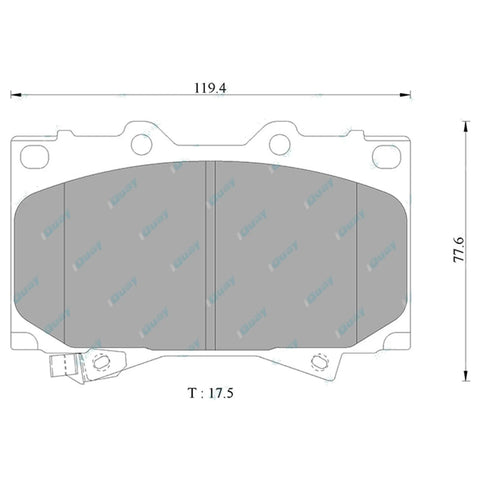 Toyota Landcruiser HDJ100R UZJ100R 98~07 HD Front Disc Brake Pads Set