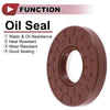Make Model Oil Seal / 2 Pcs / Seal Ring Rotary Shaft Seal FKM Rubber 35x80x12mm Brown