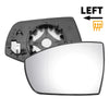 Ford EcoSport Heated Left Side White Mirror Glass (2013-2023)