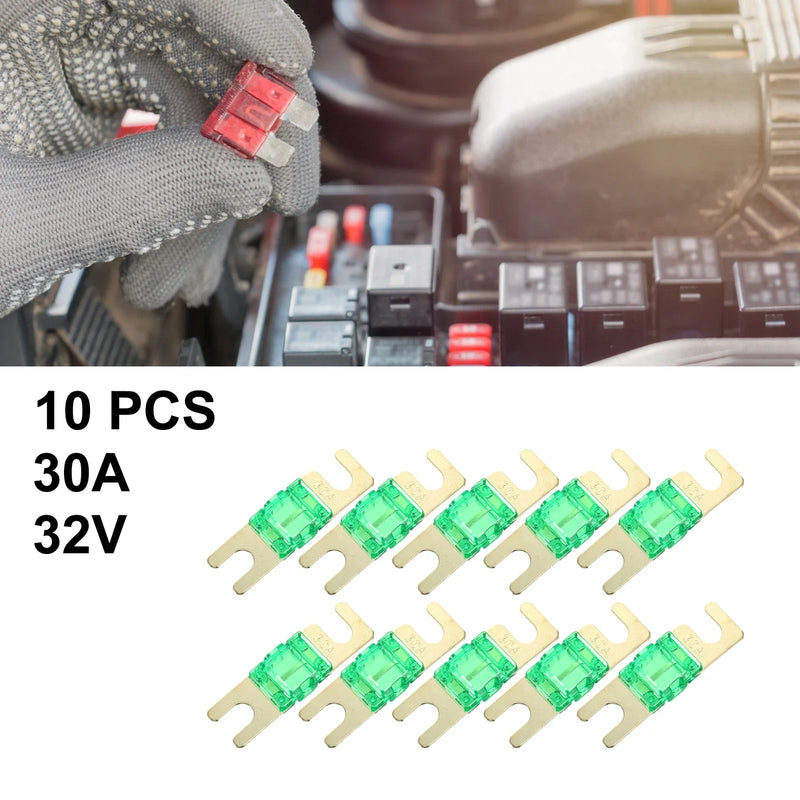 Car Truck Motorcycle Boat Audio AFS Mini ANL Fuse 10x 30A