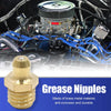 Car 6pcs M10 x 1.5 Thread Brass Grease Nipple Fitting