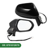 Toyota Corolla Right Side Door Mirror Replace Gloss Black Manual Folding