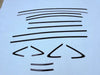 Toyota Prius 14 pcs Black Window Side Molding Trim Covers (2023-2025)