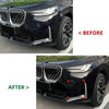 BMW X3 G45 2 x Carbon Look Front Bumper Side Vent Trim (2025)