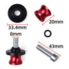 Honda CBR Motorcycle Swingarm Spools 8MM Slider Stand Screws Orange