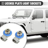Dodge Ram 2 x ABS Gray Blue License Plate Light Socket