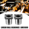 LMK16UU 2 x Linear Ball Bearings Square Flange 16mm IDx28mm ODx37mm Length