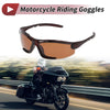 Motorcycle Riding Goggles Brown Lens Brown Frame Triacetyl Cellulose