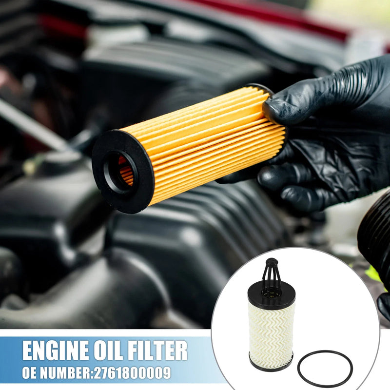 Mercedes C300 4 Pcs Engine Oil Filter with O Ring (2015-2021)