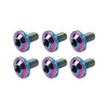 Bike Motorcycle 6 x M5x15mm Titanium Bolts Truss Torx Screws
