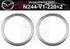Mazda MX-5 Miata ND Roadster Cup Holder Drink Ring 2 x (2015–2023)