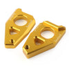 Yamaha YZF FZ8 FZ1 TMAX Gold Motorcycle Axle Spindle Chain Adjuster Blocks