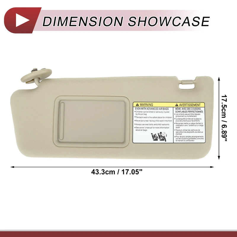 Toyota Tacoma 2005-2011 Left Driver Side Sun Visor