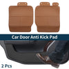 Toyota Vellfire Alphard Car Door Anti Kick Pad Sticker 2 x Brown 40S