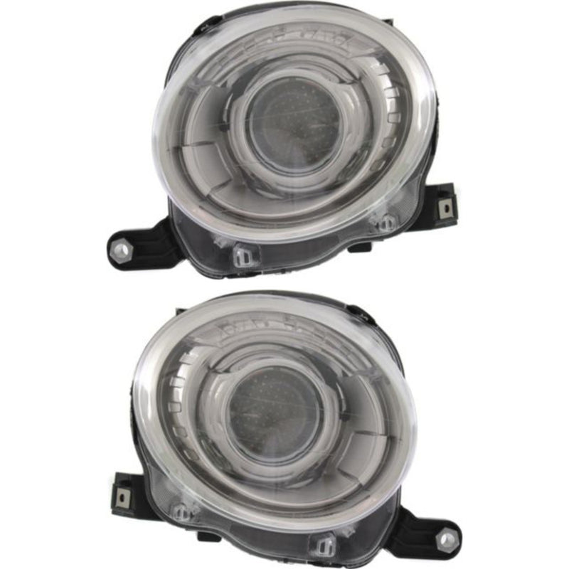 Headlight Set For 2012-2019 Fiat 500 Left and Right With