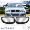 BMW E92 2006-2010 2 Door Matte Black Front Kidney Grille Dual Slat
