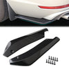 Car - Black Universal Anti-Scratch Rear Bumper Lip Wrap Diffuser