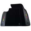 Audi A4 B8 Avant (2008-2015) with Carbon - 2 x Mats Black Floor Mats