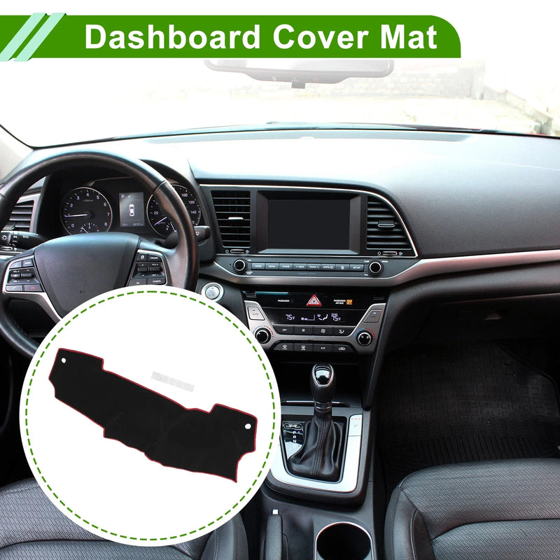 Nissan Micra March K13 (2011-2016) Black Red 1 Pcs Dashboard Cover