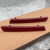 Cadillac XTS 2 x Rear Bumper Lower Red Reflector Covers (2013-2017)