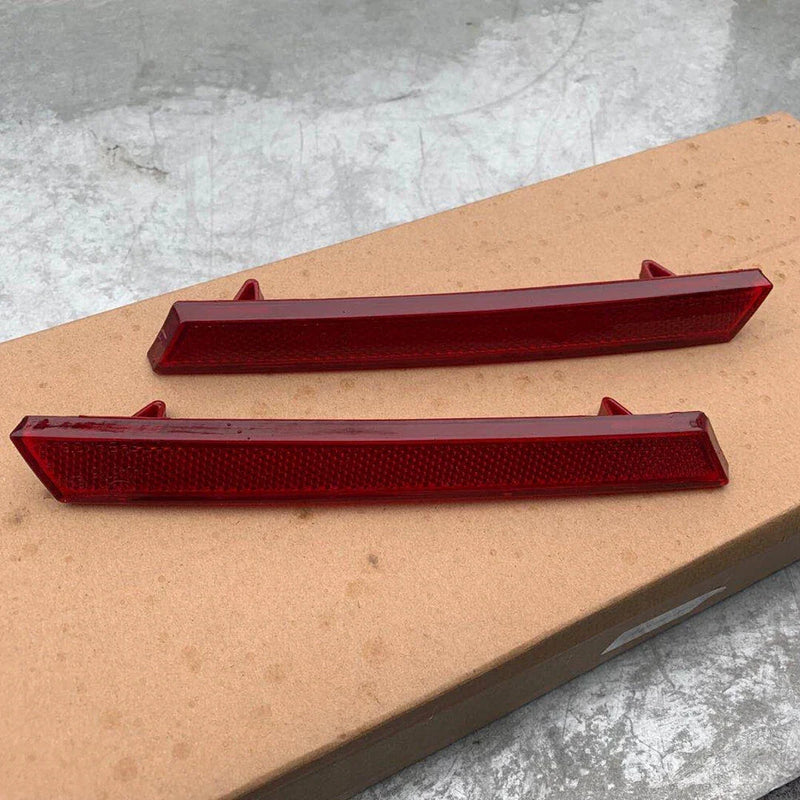 Cadillac XTS 2 x Rear Bumper Lower Red Reflector Covers (2013-2017)