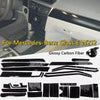 Mercedes E-Class W212 Glossy Carbon Fiber Interior Trim Decals (2010–2017)
