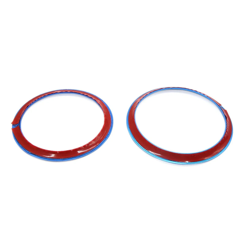 BMW 3 Series Blue Front & Rear Emblem Ring Cover Trim Hood Logo Ring