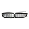 BMW E90 Sedan / Wagon Black Glossy Front Kidney Grilles (2005-2008)