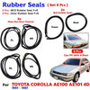 Windshield Door Rubber Seal Set 6 Fits Toyota Corolla EE100 AE100 AE101 4D SED