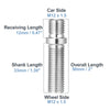 BMW Silver Tone 10 Pcs M12x1.5 50mm Wheel Studs