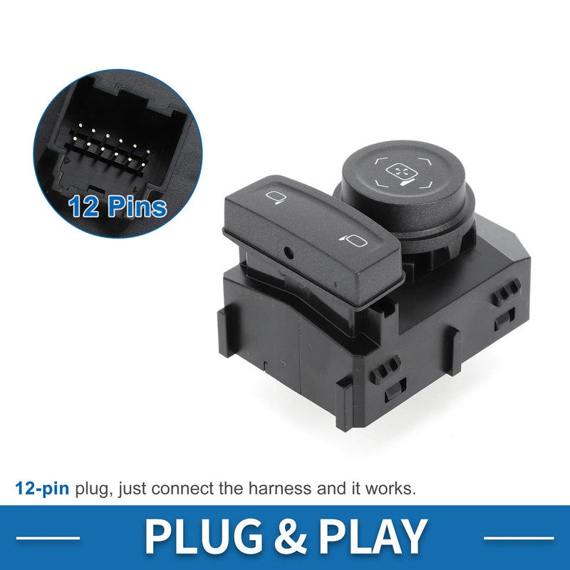 Chevrolet Silverado 1500 Suburban Tahoe Plastic Black Mirror Switch