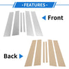 Infiniti G35 (2007-2015) Silver Tone 6 Pcs Door Pillar Window Trim