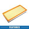 Audi Q7, VW Touareg, Porsche Cayenne 2 x Engine Air Filters (2007-2015)
