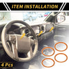 Toyota Tacoma 4 Pcs Car AC Vent Dashboard Decoration Rings (2016–2021)