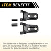 Jeep Carbon Fiber Black Front Engine Hood Hinge Cover Trim (2018-2023)