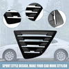 Toyota Camry Glossy Black Rear Side Window Louver Covers