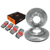 Landcruiser 90-99, 70, 75 Series Drilled & Slotted Front Disc Brake Rotors