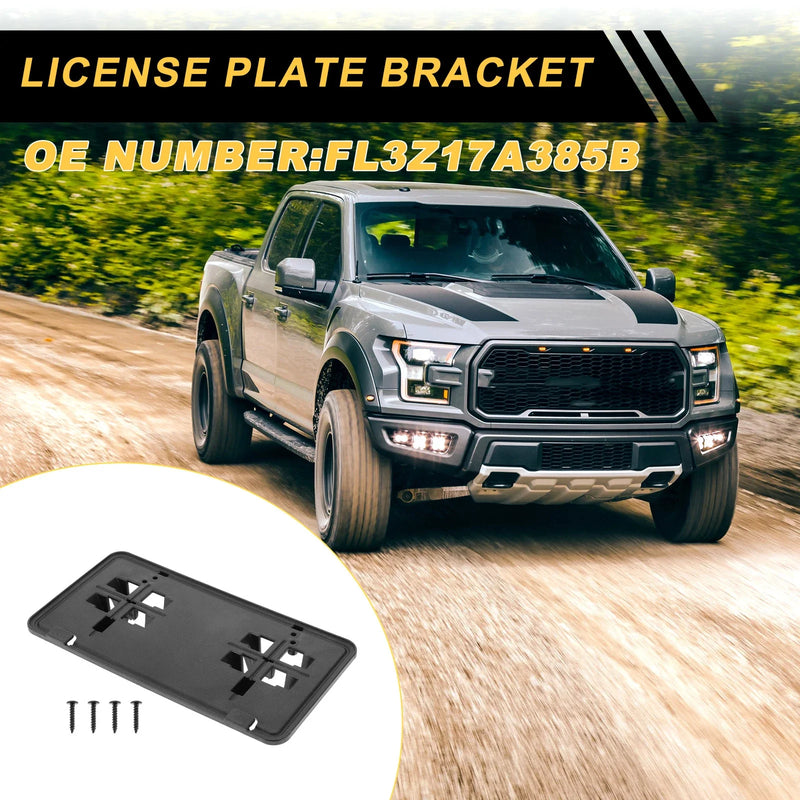 Ford F-150 (2015-2017) 1 Set Bumper License Plate Bracket Holder