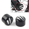 Harley Softail Touring Black  Front Cut Axle Nut Cap Covers