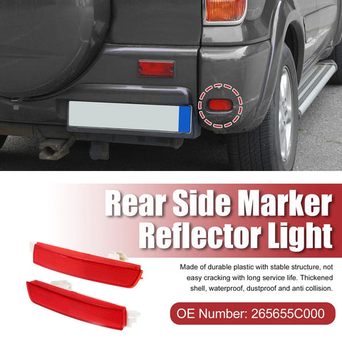 Nissan Rear Bumper Side Marker Reflectors  Red