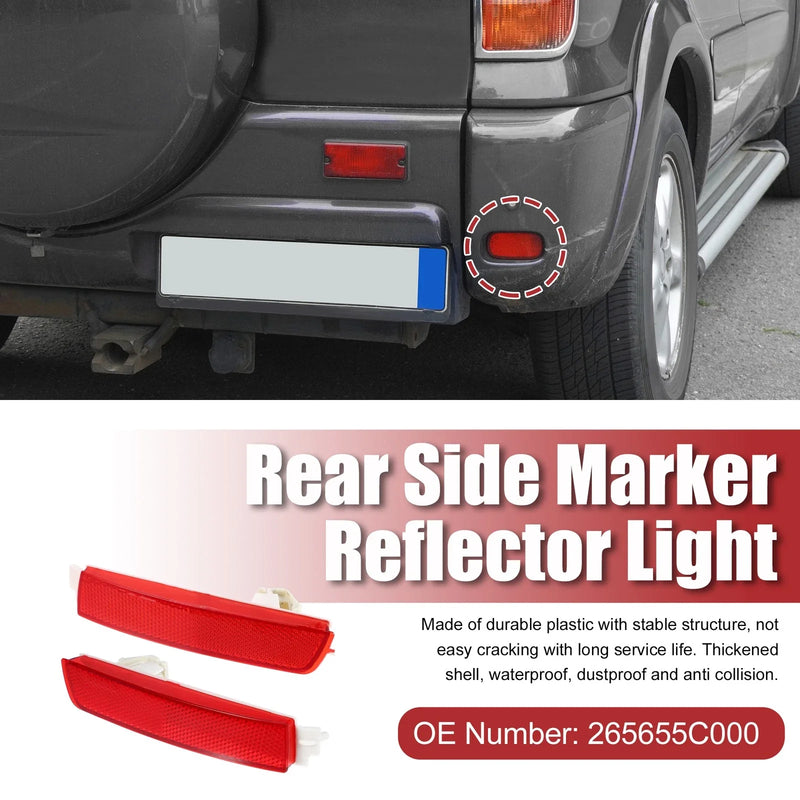 Nissan Rear Bumper Side Marker Reflectors  Red