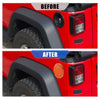 Jeep Wrangler Orange Aluminum Alloy Gas Fuel Tank Cap Cover (2007-2017)