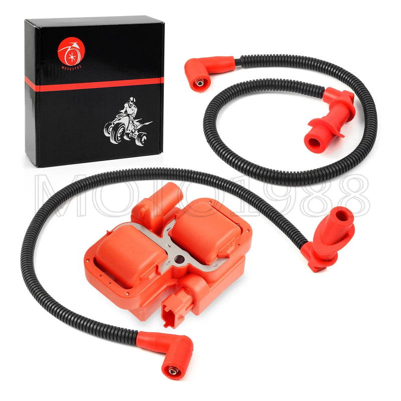 Polaris Sportsman 800 Ignition Coil & Spark Plug Cap w Wire (2005–2015)