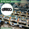 Oil Seal Rotary Shaft Seal NBR Rubber 30x58x12mm Black 5 Pcs