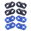 Braided AN10 Separator Clamp 4x Alloy Blue/Black