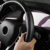 Car Accessories Black Carbon Fiber Steering Wheel Booster Cover