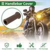 Motorcycle Handle Bar Throttle Grips TPU Dark Brown 25mm Hand Grips