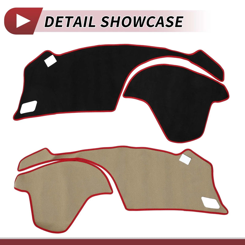 Honda S660 2015-2023 Sun Protector Black Red Dashboard Cover Mat