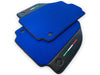 Ferrari 488 Spider - Carbon Fiber Leather Blue Floor Mats (2015-2020)