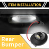 Ford F-150 F-250 F-350 License Plate Lights White (1990-1999)